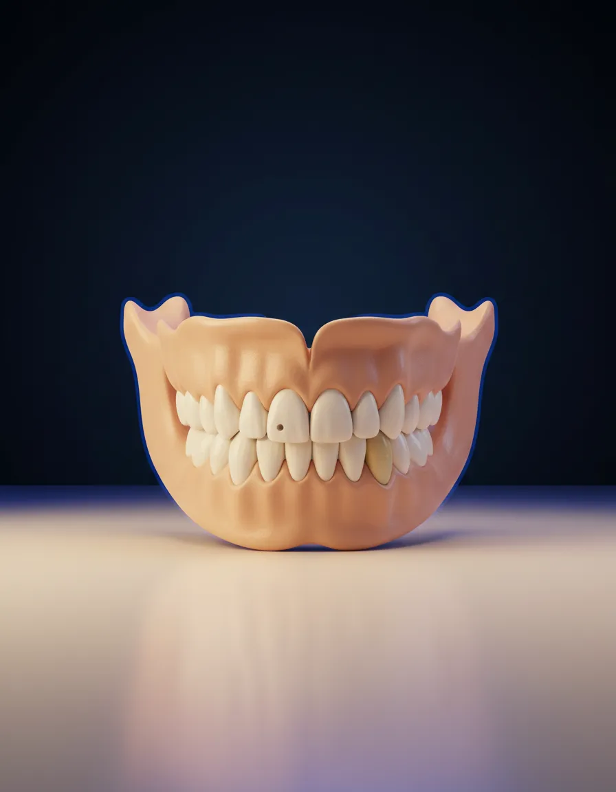 Medical illustration of bone grafting for dental implants