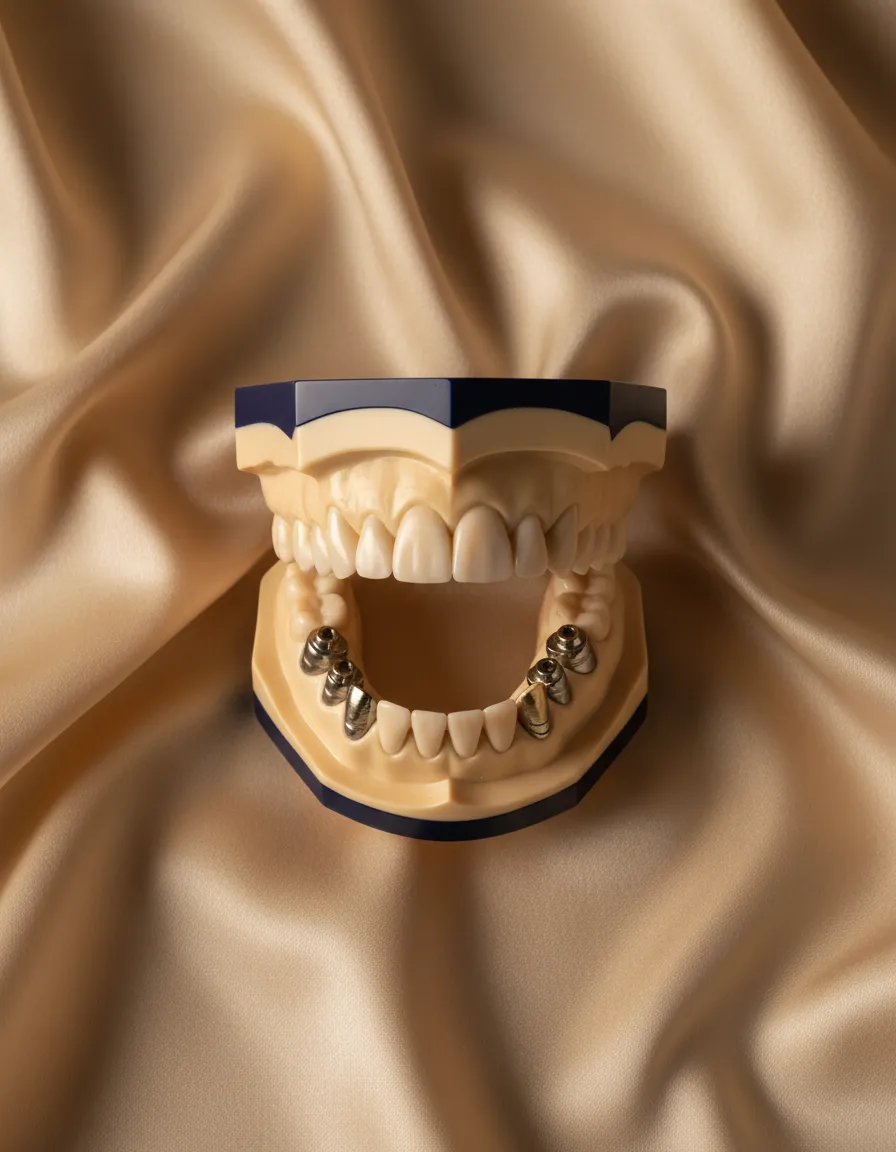 Visual representation of angled dental implants