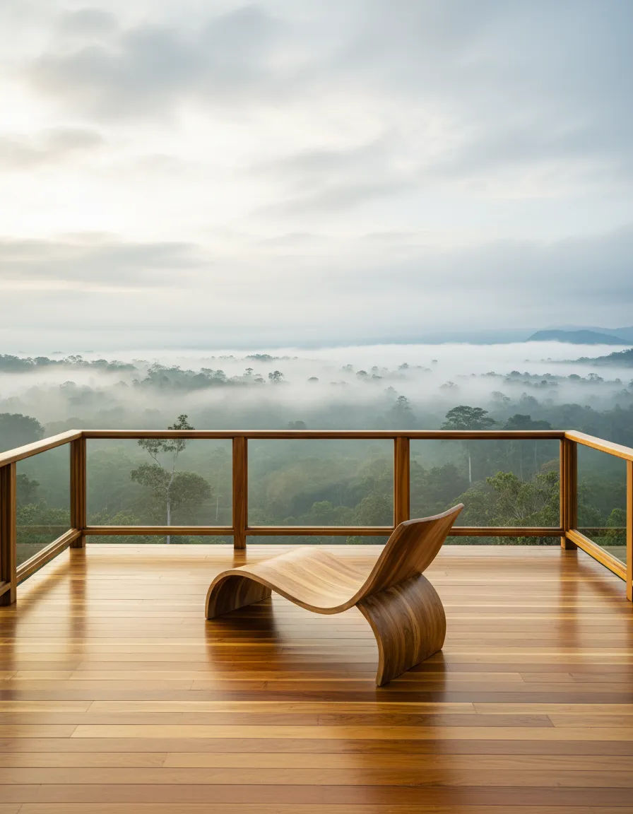 Lush tropical cloud forest canopy providing shade and tranquility