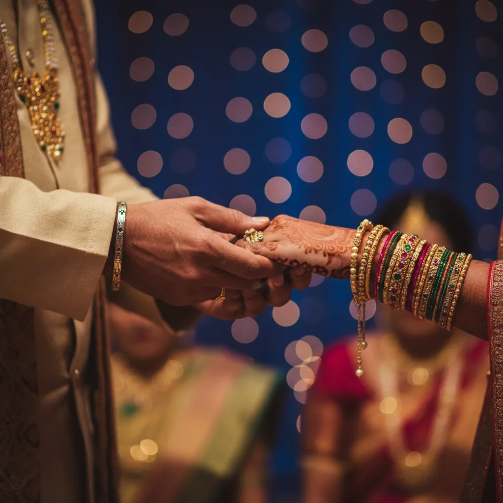 Indian wedding moments representing daughter's wedding fund