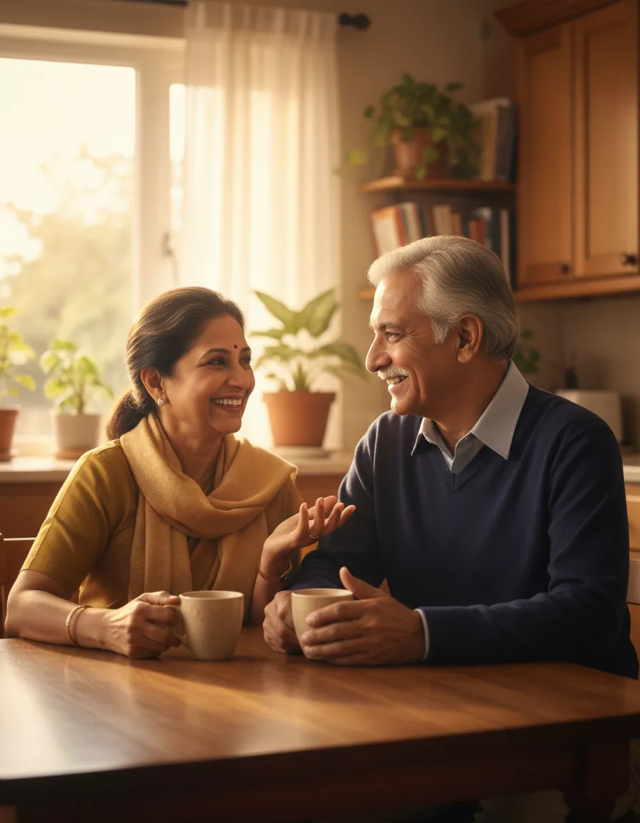 Concerned senior reflecting on their financial retirement planning