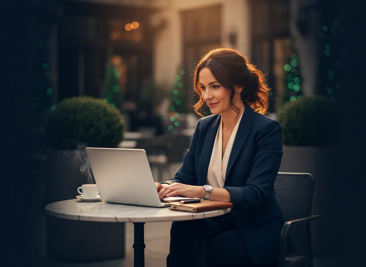 Consultant working remotely with complete freedom