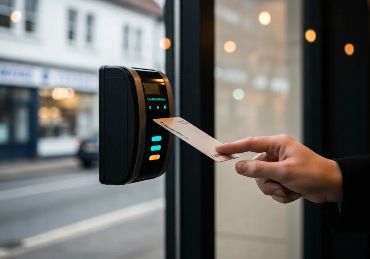 Customer using the ATM and topping up a Translink go card