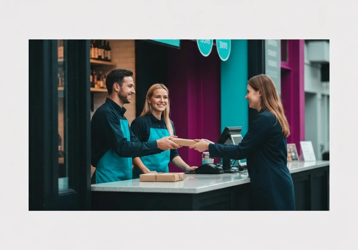 Friendly staff serving local customers