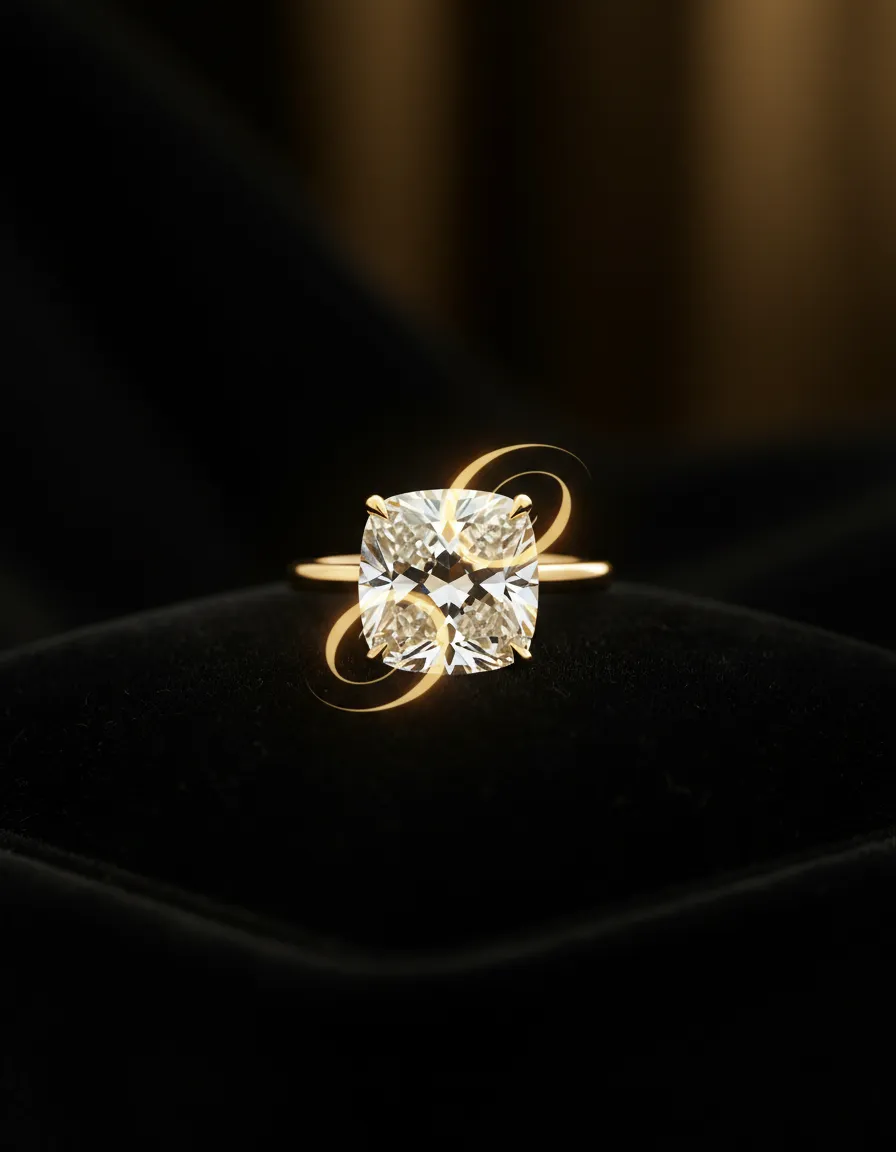 Luxury rings collection on dark velvet