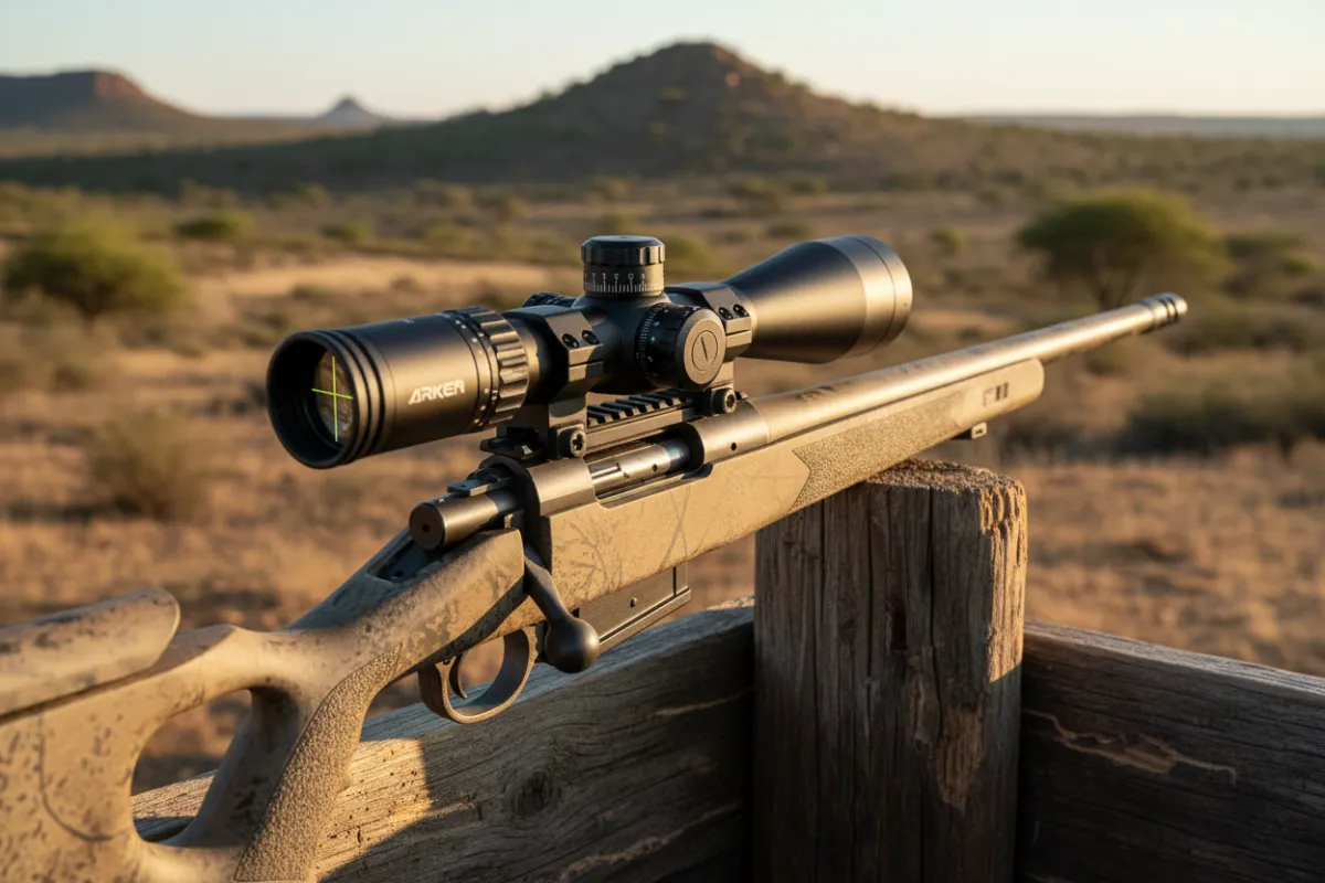 Arken scope on tactical rifle