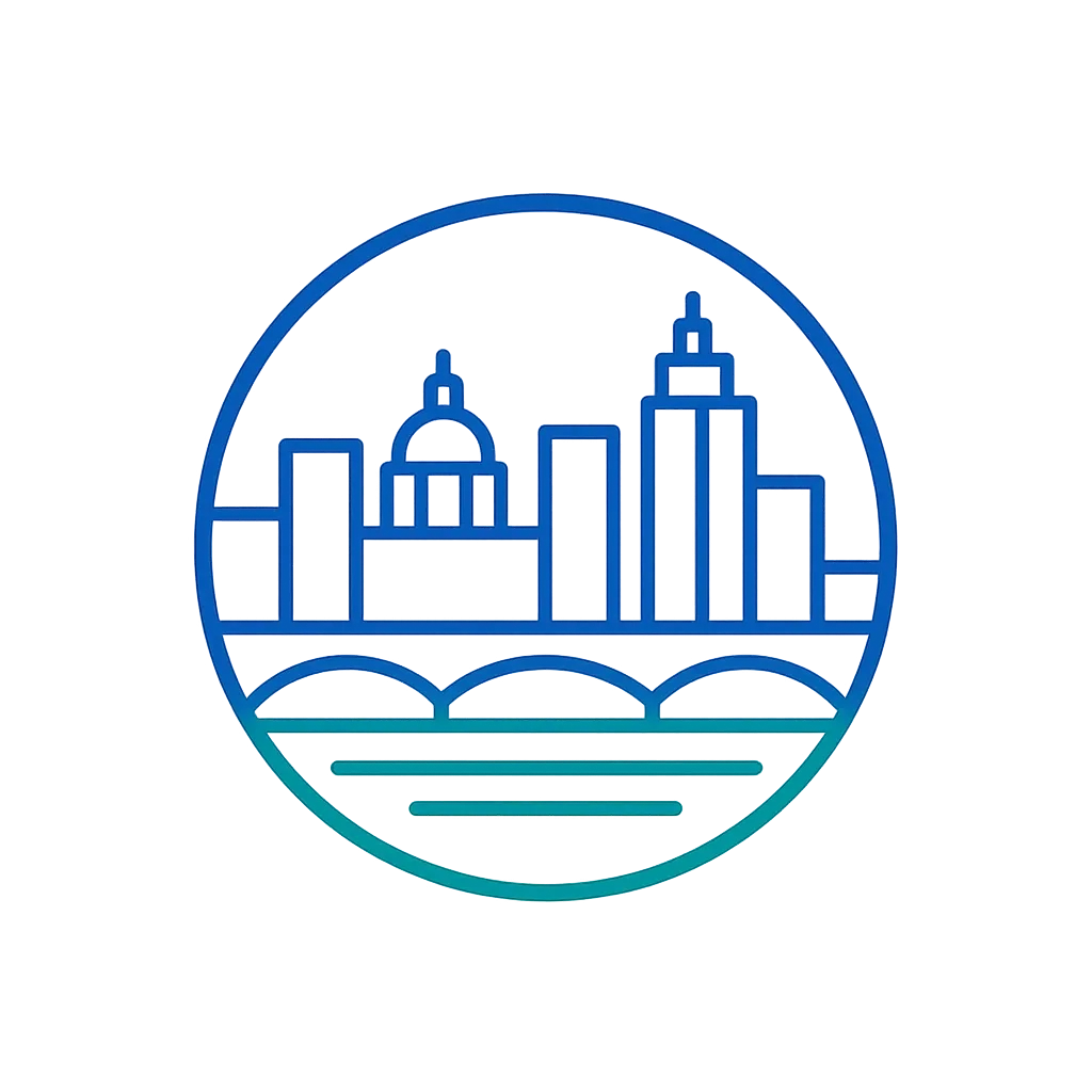 Ronwen Designs, LLC - St. Paul skyline logo