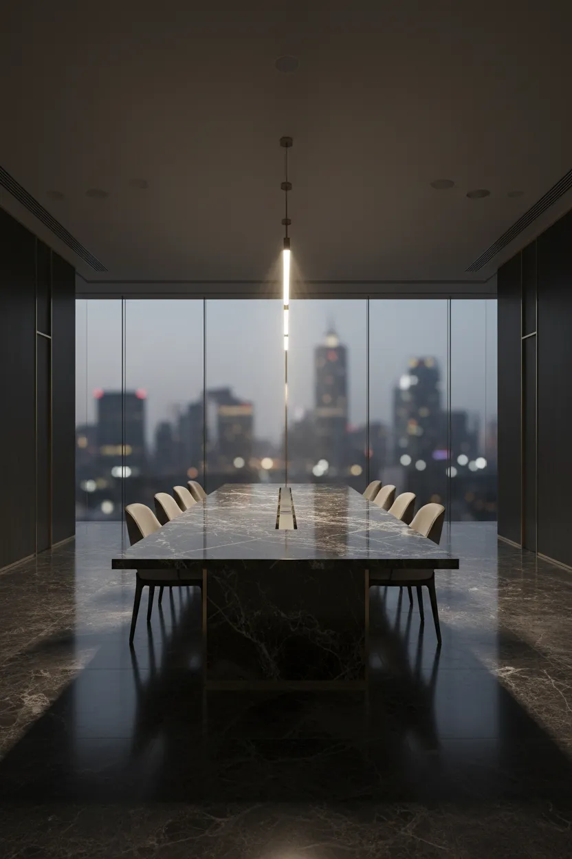 Quiet luxury architectural interior reflecting elite exclusivity