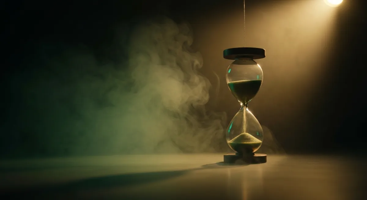 Cinematic visual representing the illusion of unlimited time