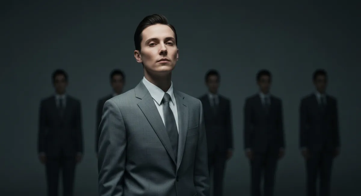 Cinematic visual representing the trap of conformity
