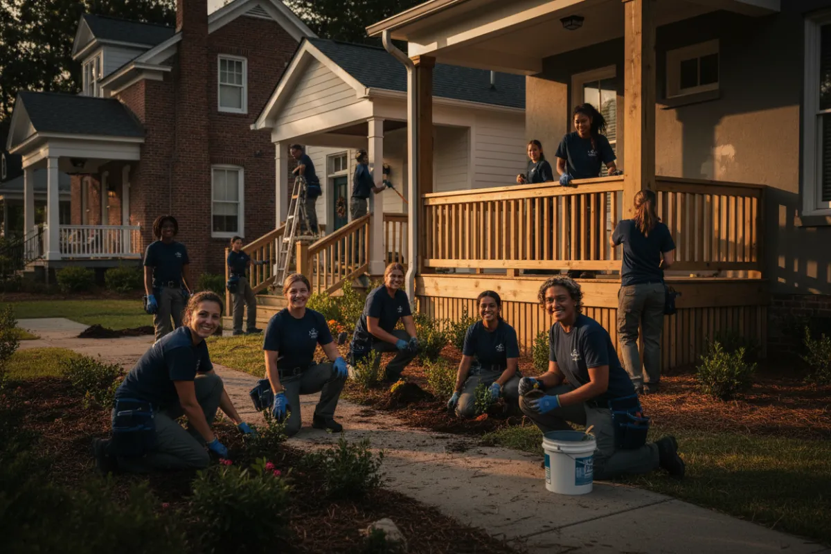 A neighborhood revitalization project in Evans GA