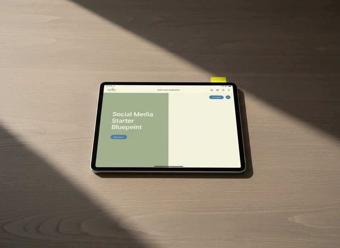 Social Media Starter Blueprint Workbook