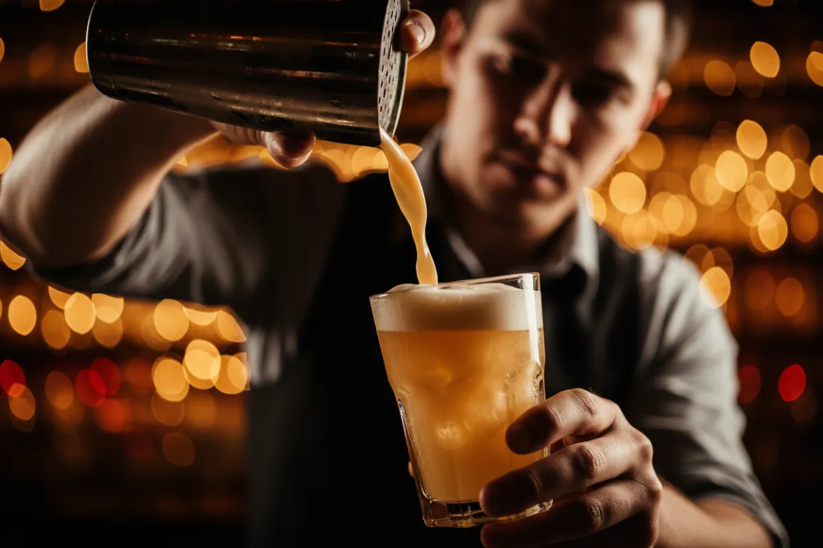 Cinematic thumbnail of a bartender pouring a cocktail at Vesper Lounge