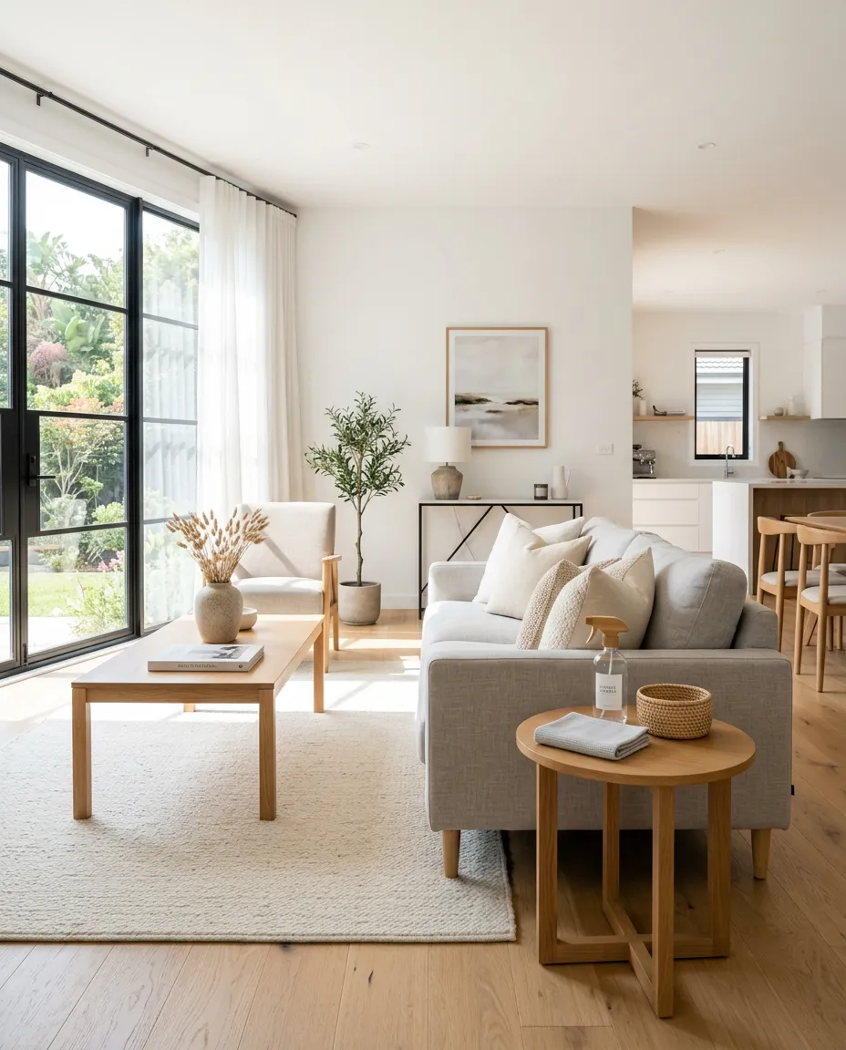 Bright, clean home interior representing residential cleaning in Springfield, Burke, and Vienna, VA