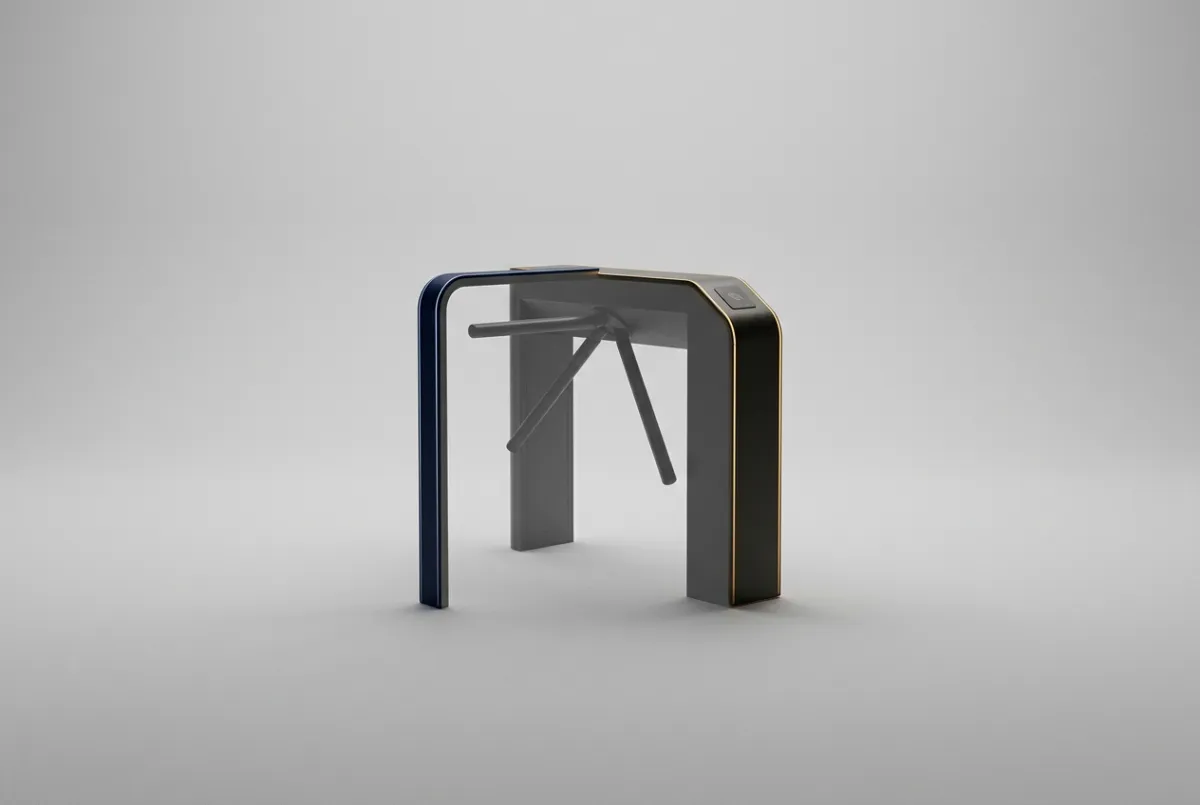 Access control and automated entry turnstile system in modern fitness club