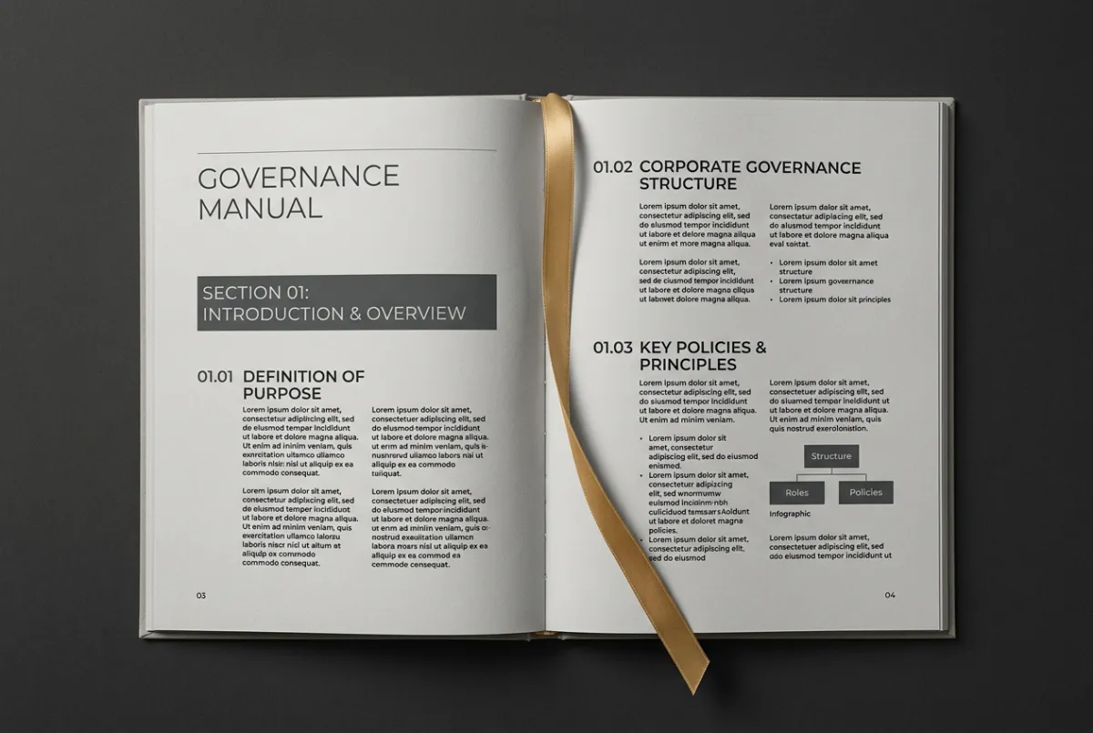 Franchise governance manual and operational standardization guidelines
