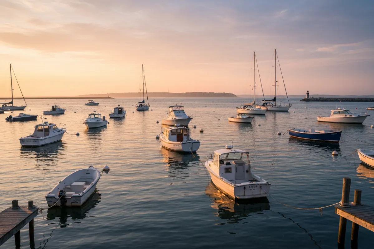 Boats in Marblehead Harbor