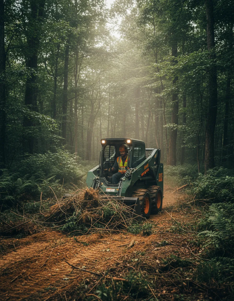 Stuart Smith operating heavy excavation equipment in southeastern Ohio