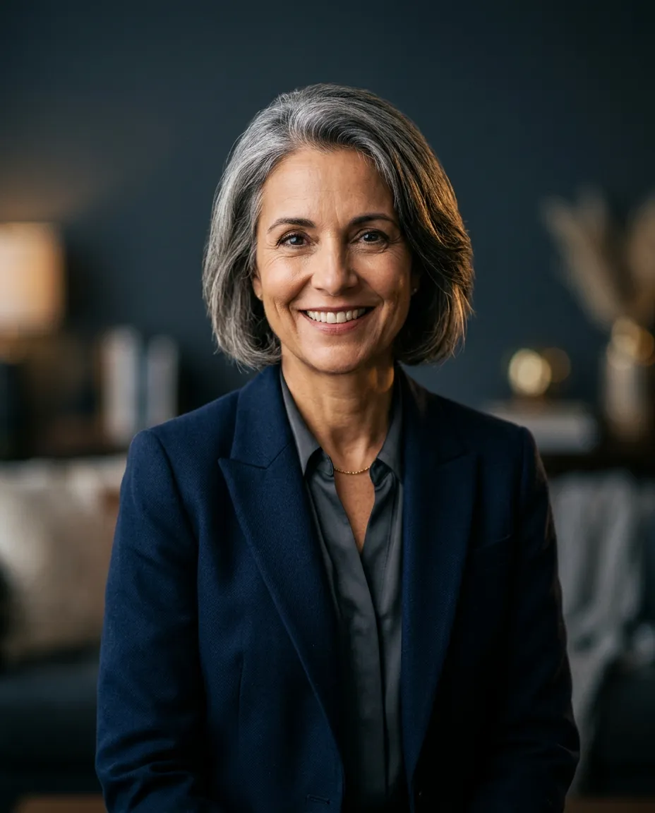 Warm and approachable professional portrait of Janet Lindsey