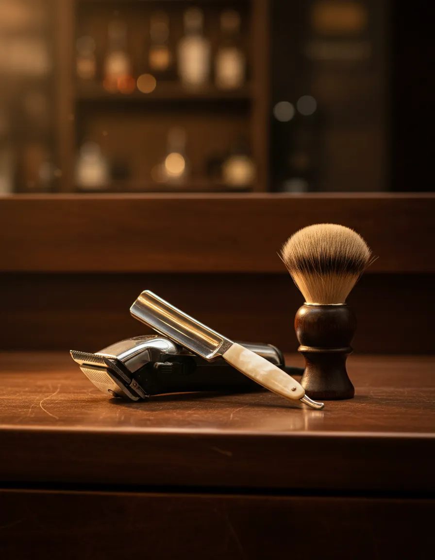 Atmospheric photo of Simo The Barber Inc's elegant barbershop interior