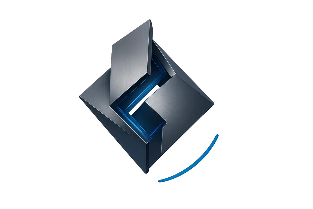 Abstract structural graphic representing organizational intelligence and alignment
