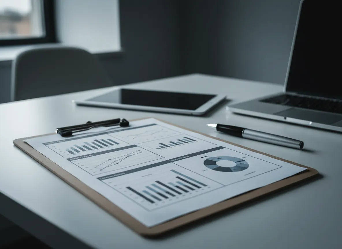 Slip resistance testing report and documentation on a clipboard