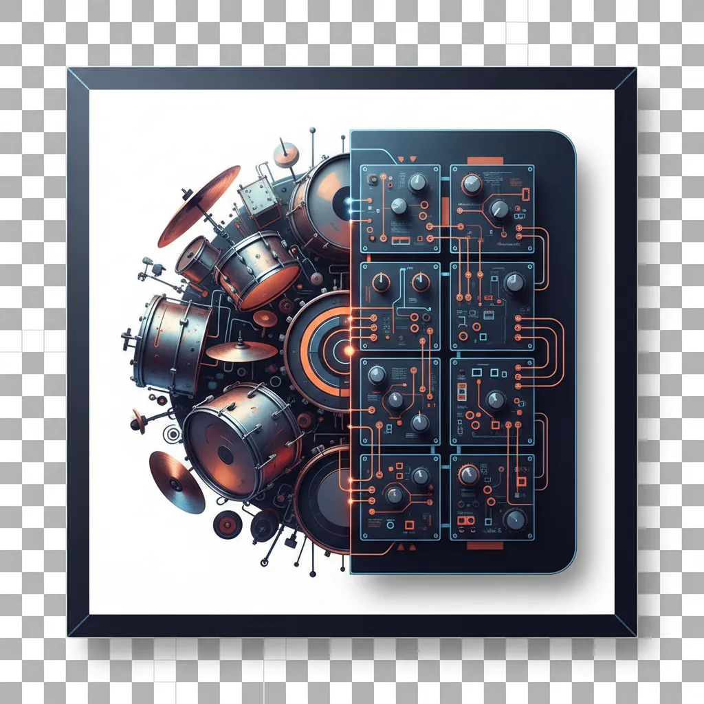 DrumForge Suite sample pack artwork and modular plugin product image