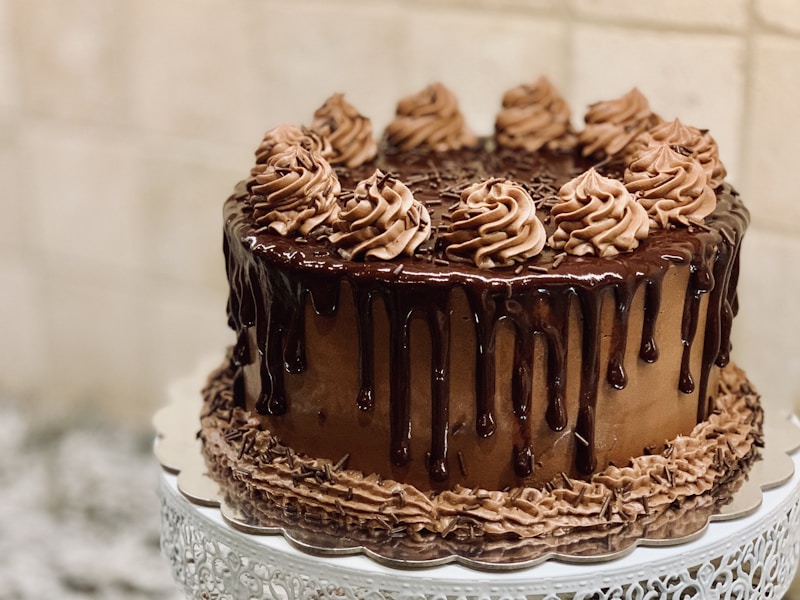 Beautiful tiered custom cake