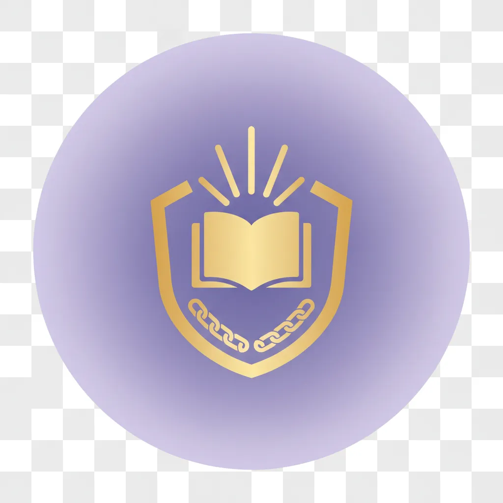 Decorative shield icon symbolizing secure learning and trust