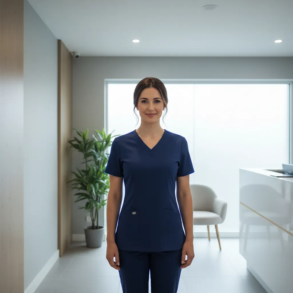Professional in a health clinic