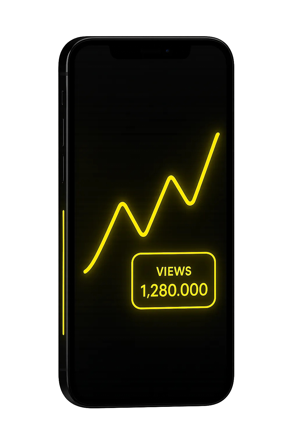 Analytics showing 500K+ views