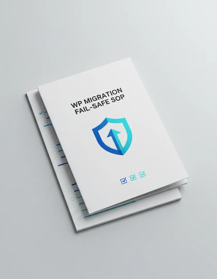 WP Migration Fail-Safe SOP cover mockup