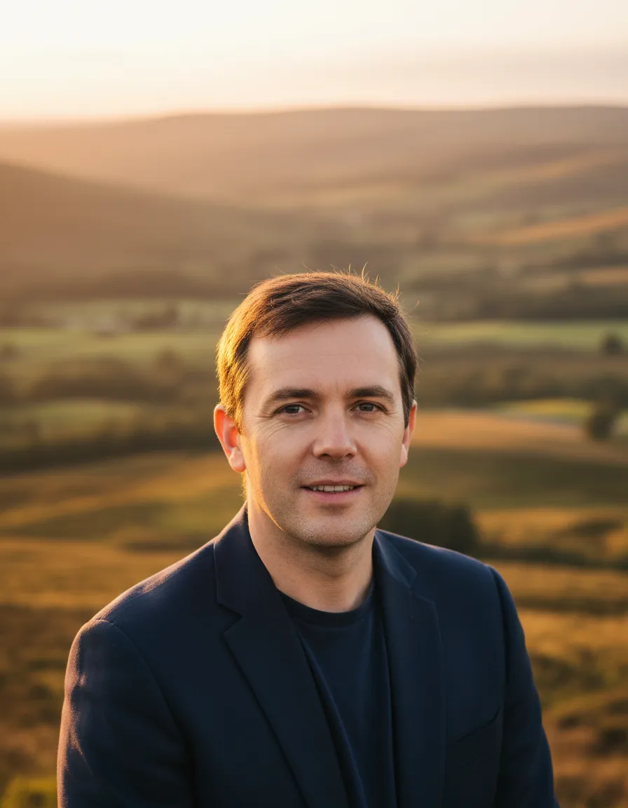 Shaun Fitheridge, Founder of Beacon Fell Digital, outdoors in the Cumbrian fells