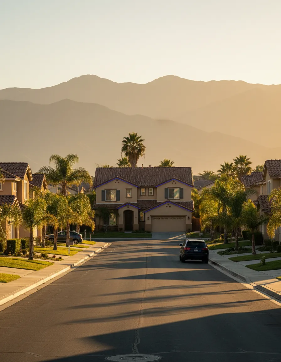 Premium framed photo of the Rancho Cucamonga, CA local area and neighborhoods