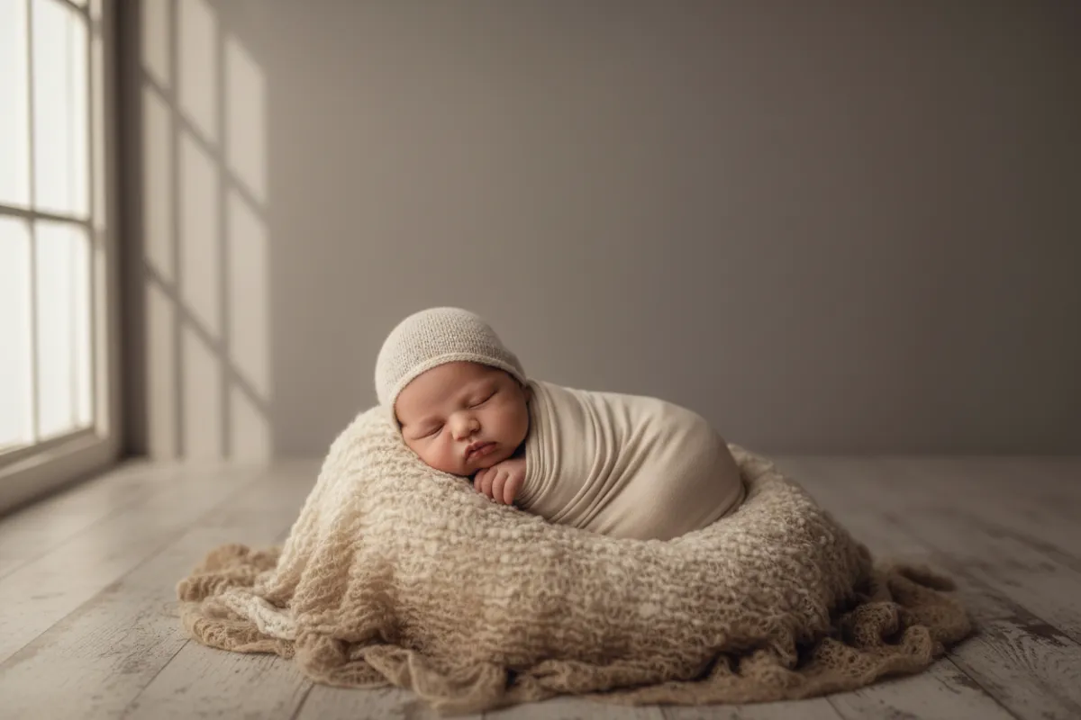 St. Louis, Missouri indoor newborn session