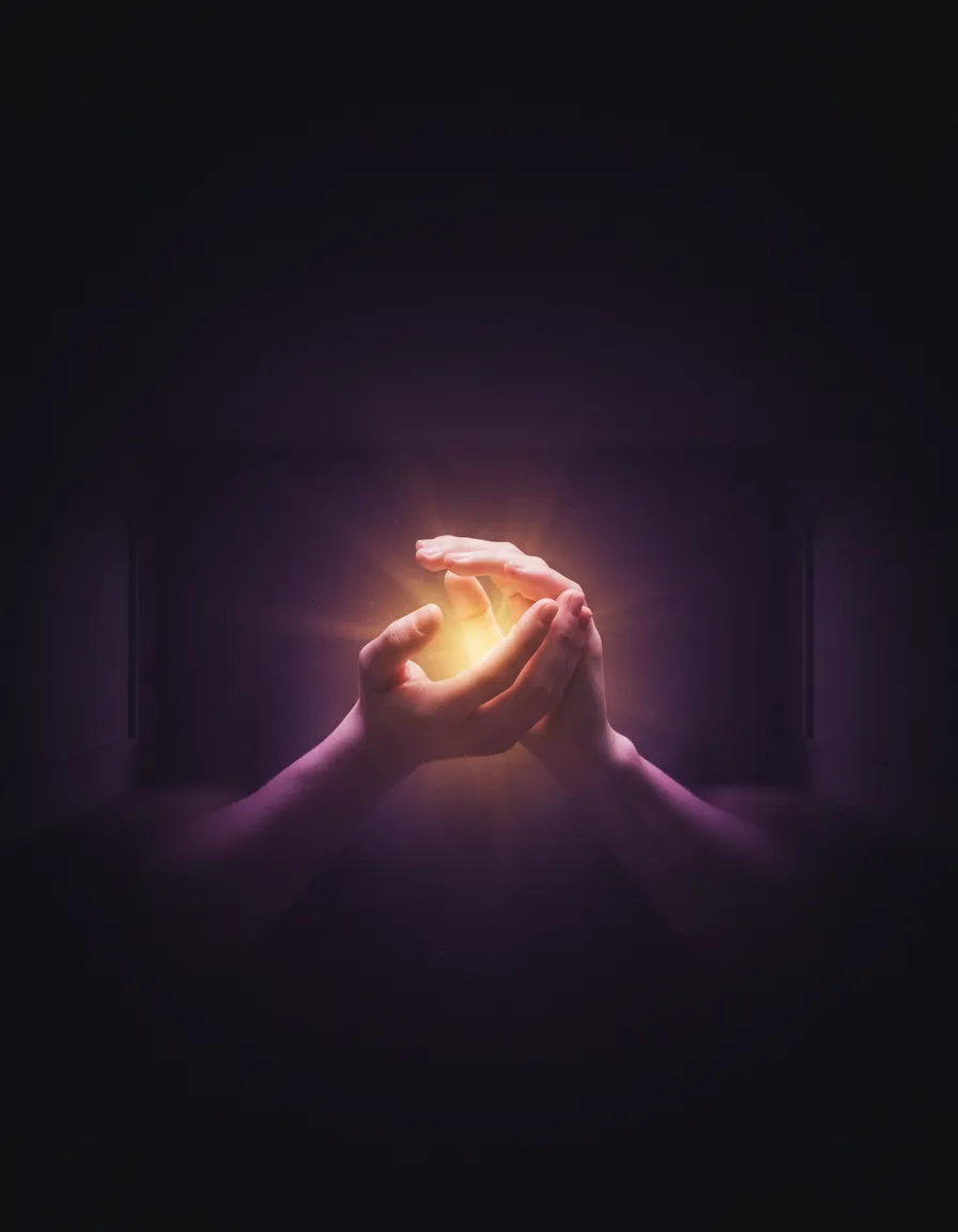 Divine light dissolving emotional blocks