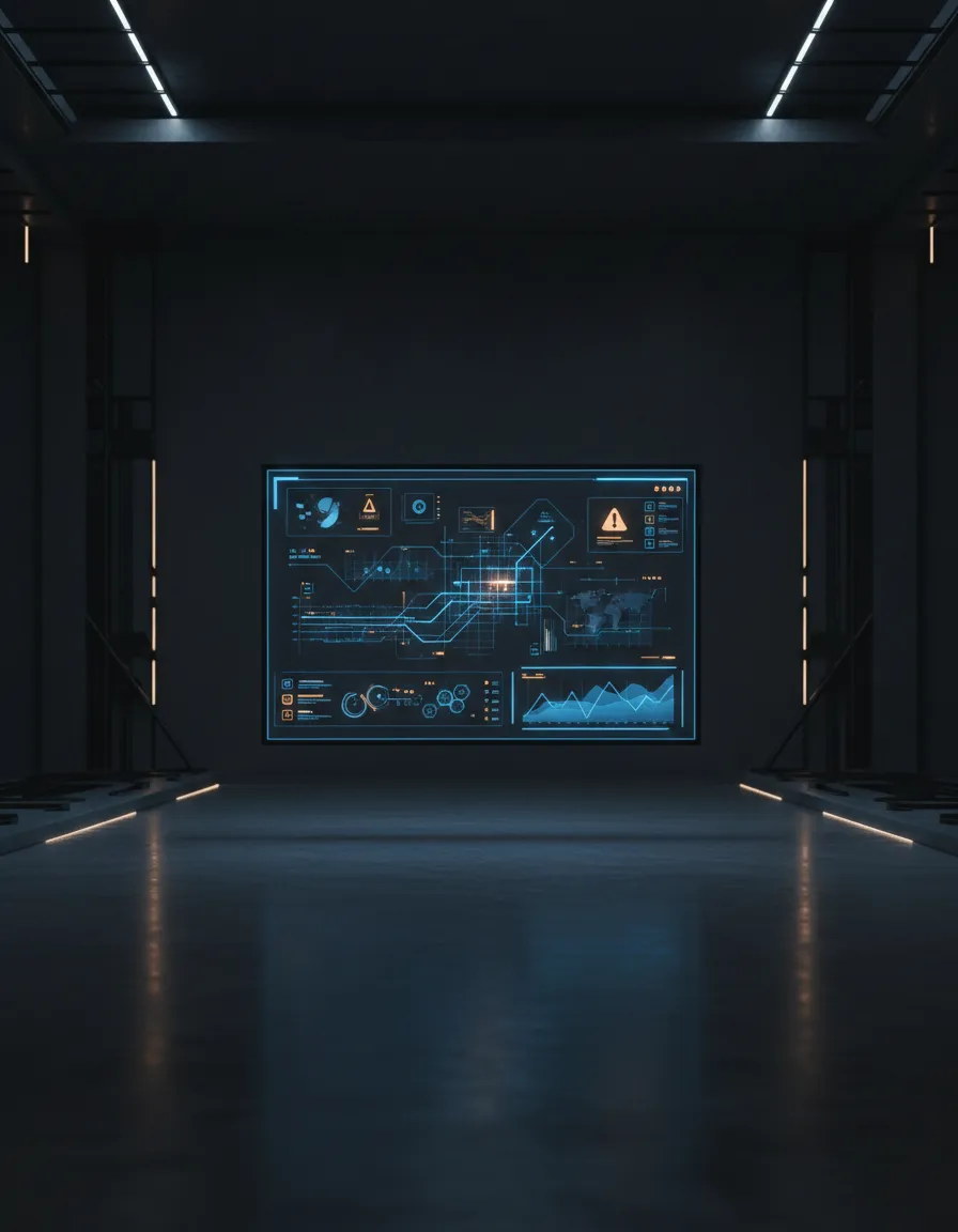 Predictive AI dashboard visual interface