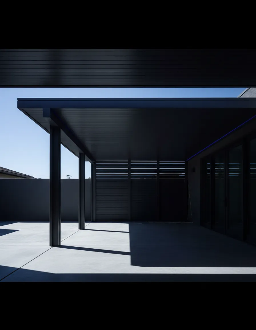 Architectural outdoor structure representing TrueShade Outdoor services