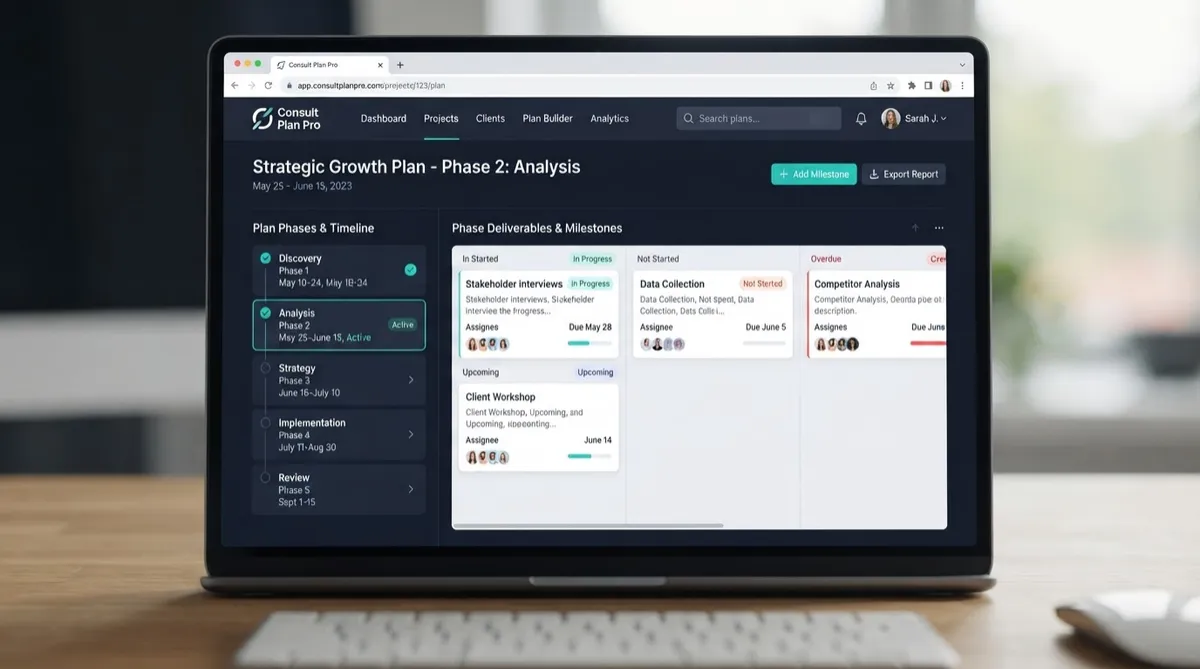 Consult Plan Pro dashboard-style preview