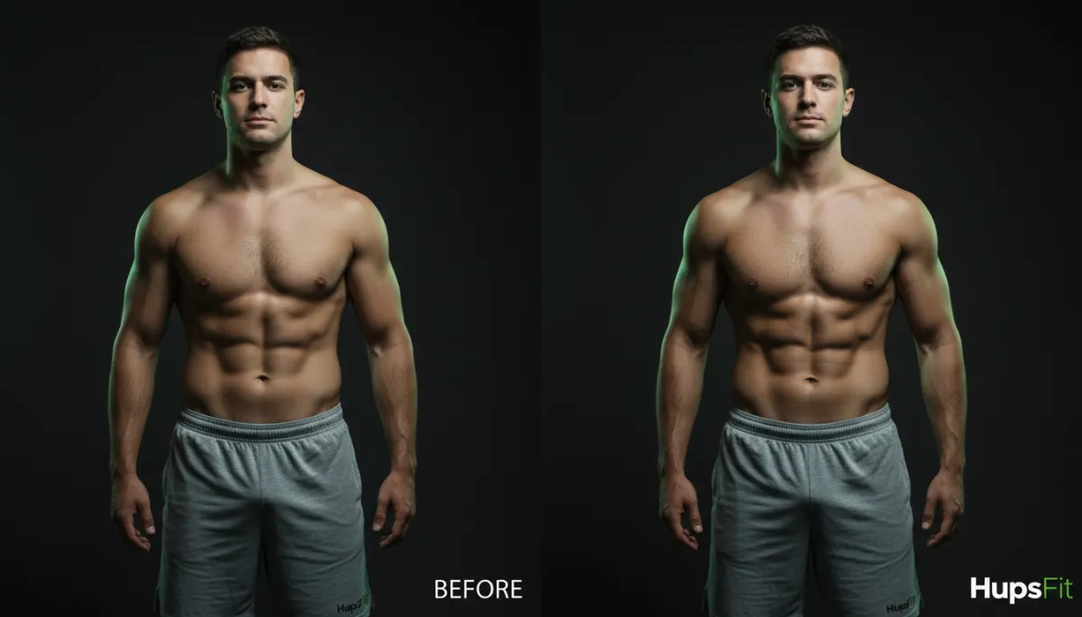 Jordan before and after working with HupsFit