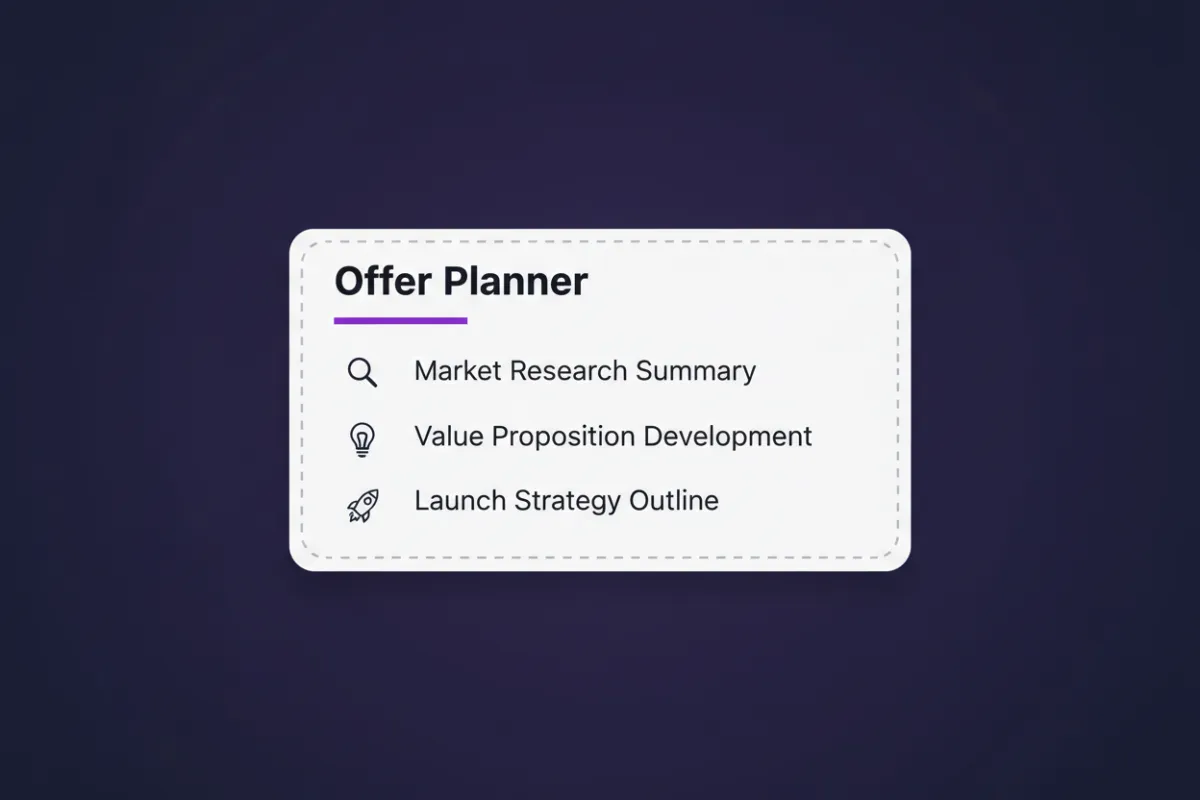 Offer Planner UI Placeholder
