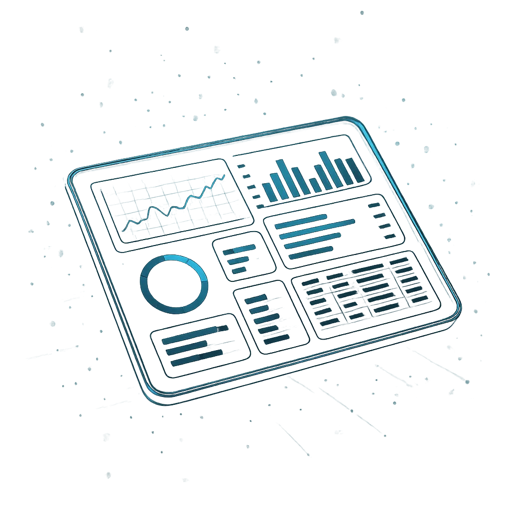 Sleek dashboard interface cutout