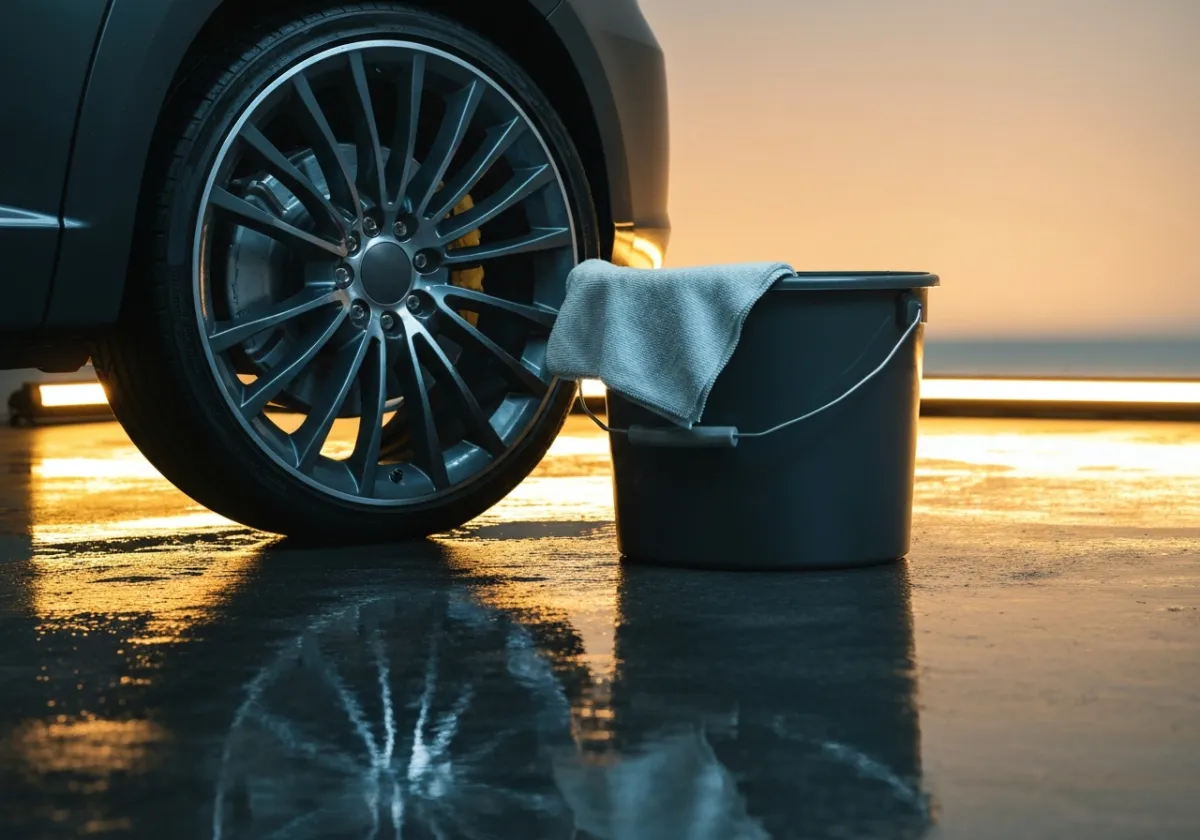 Scratch-free two-bucket hand wash technique