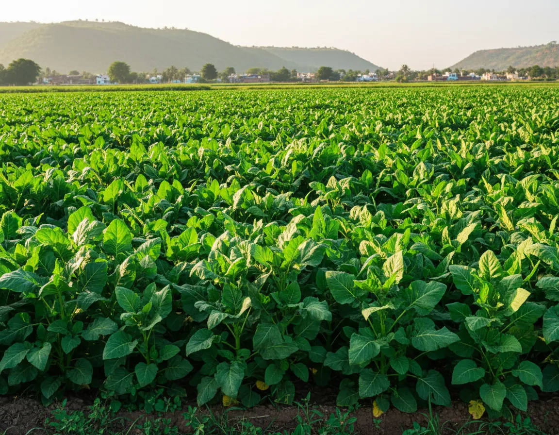 After: After using Smart Agro Care products - healthy lush crop