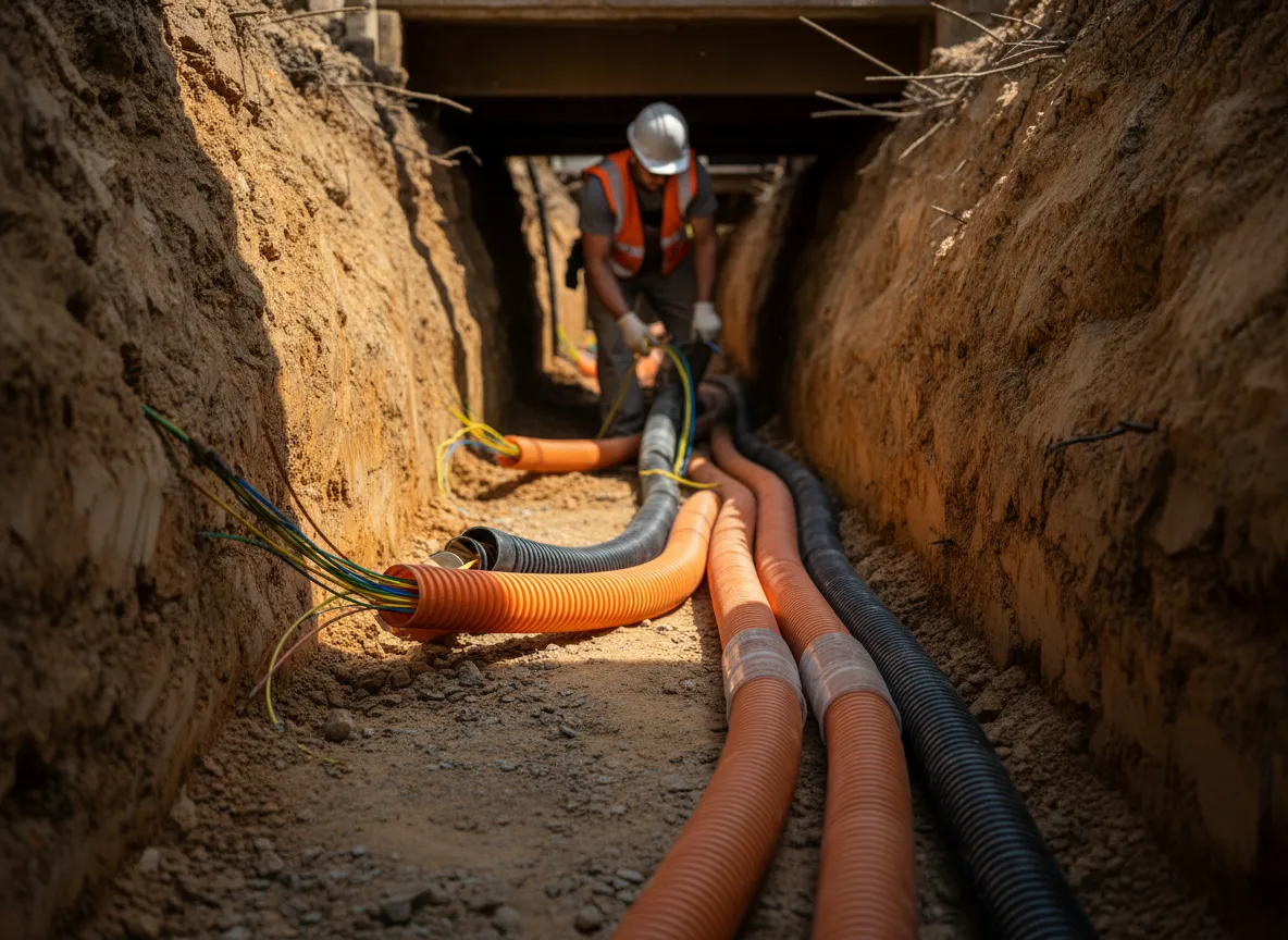 Underground fiber networks