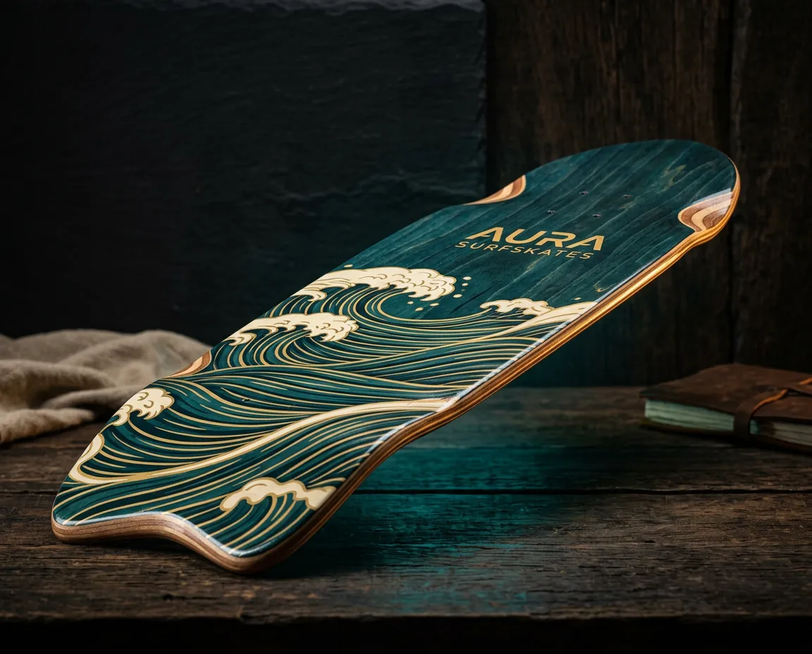 Maple Deck 7-ply surf skate training board