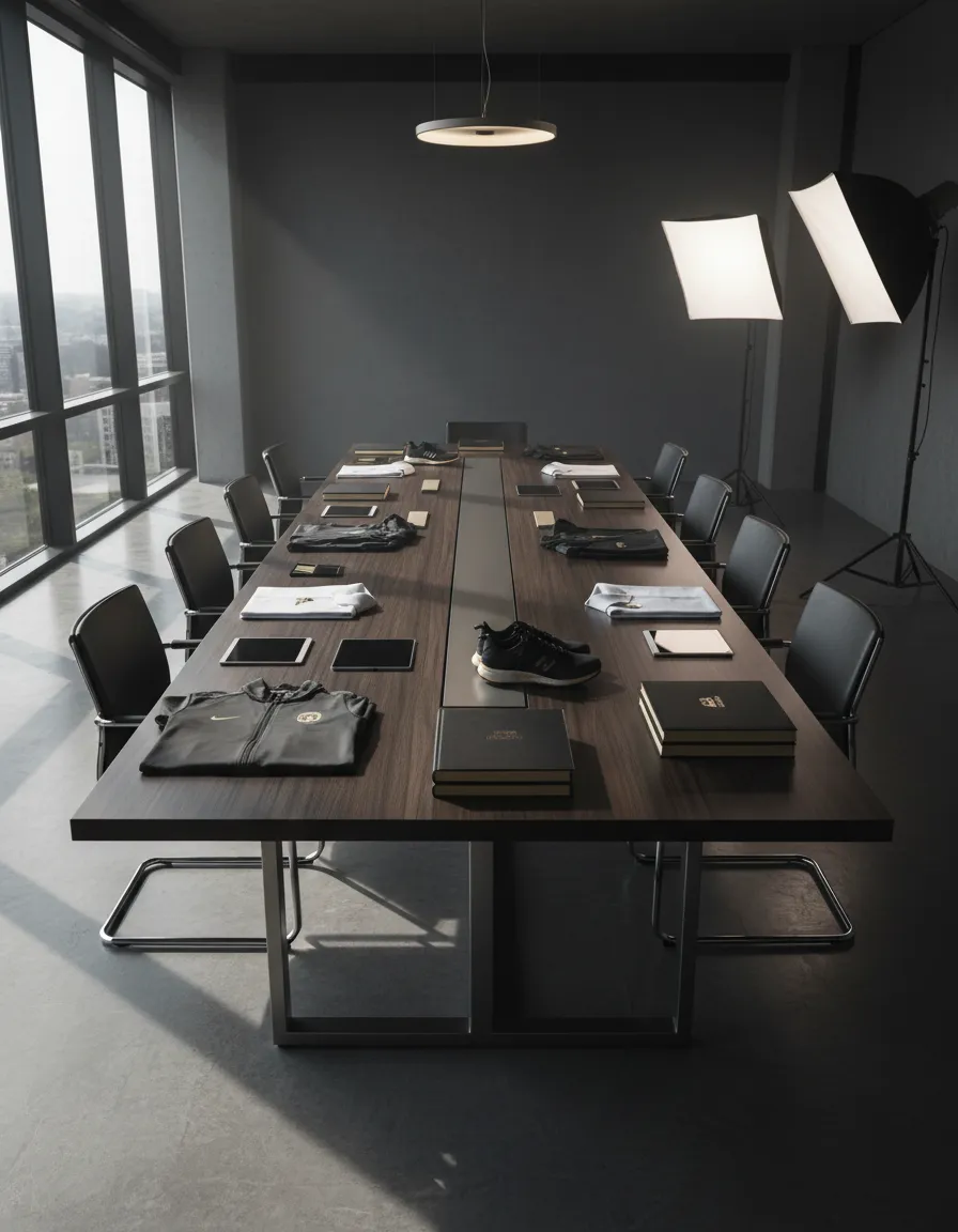 Corporate leadership materials and elevated design elements