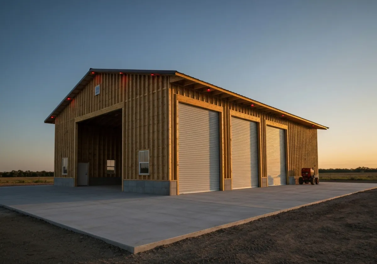 Enclosed Post-Frame Structure