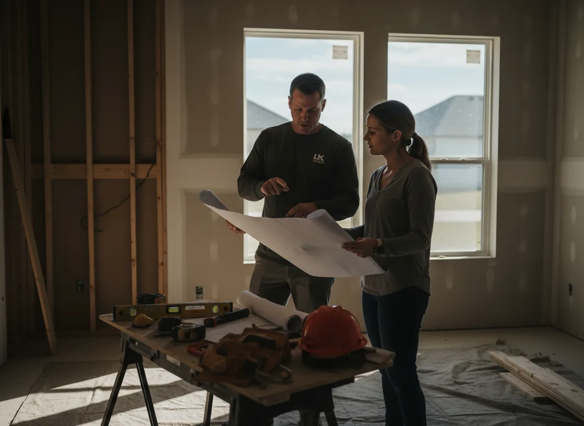 Before and after full home kitchen renovation in Ocala Florida by LK Homes