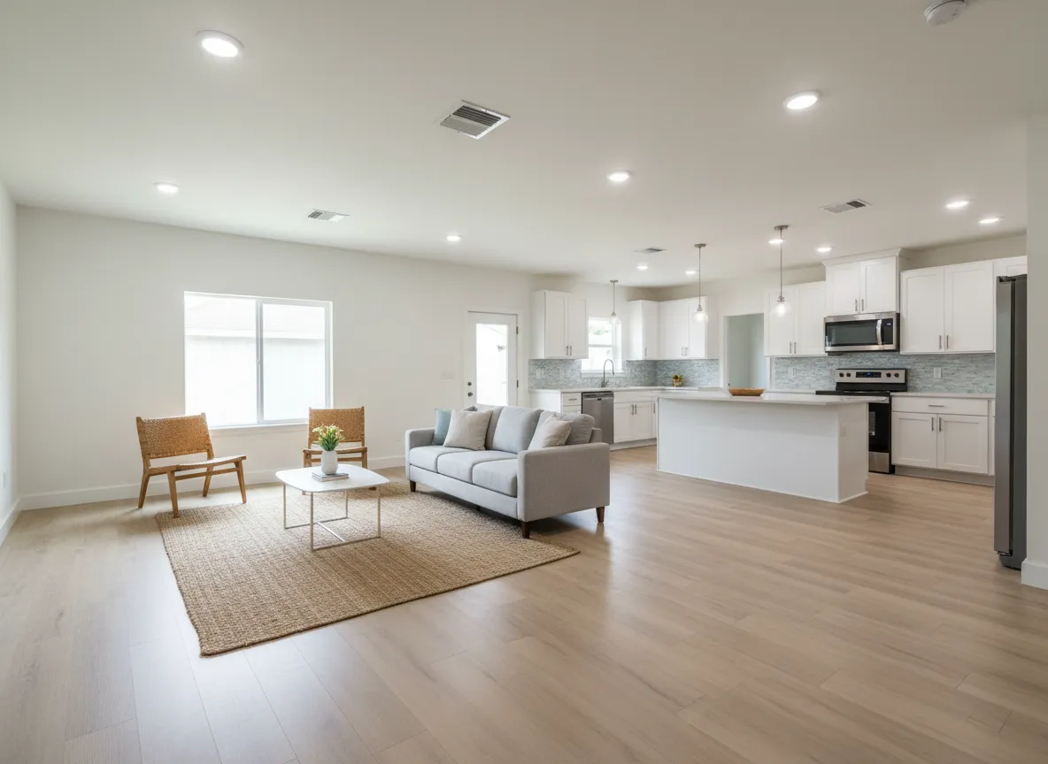 Full home renovation Ocala FL - LK Homes renovated living room